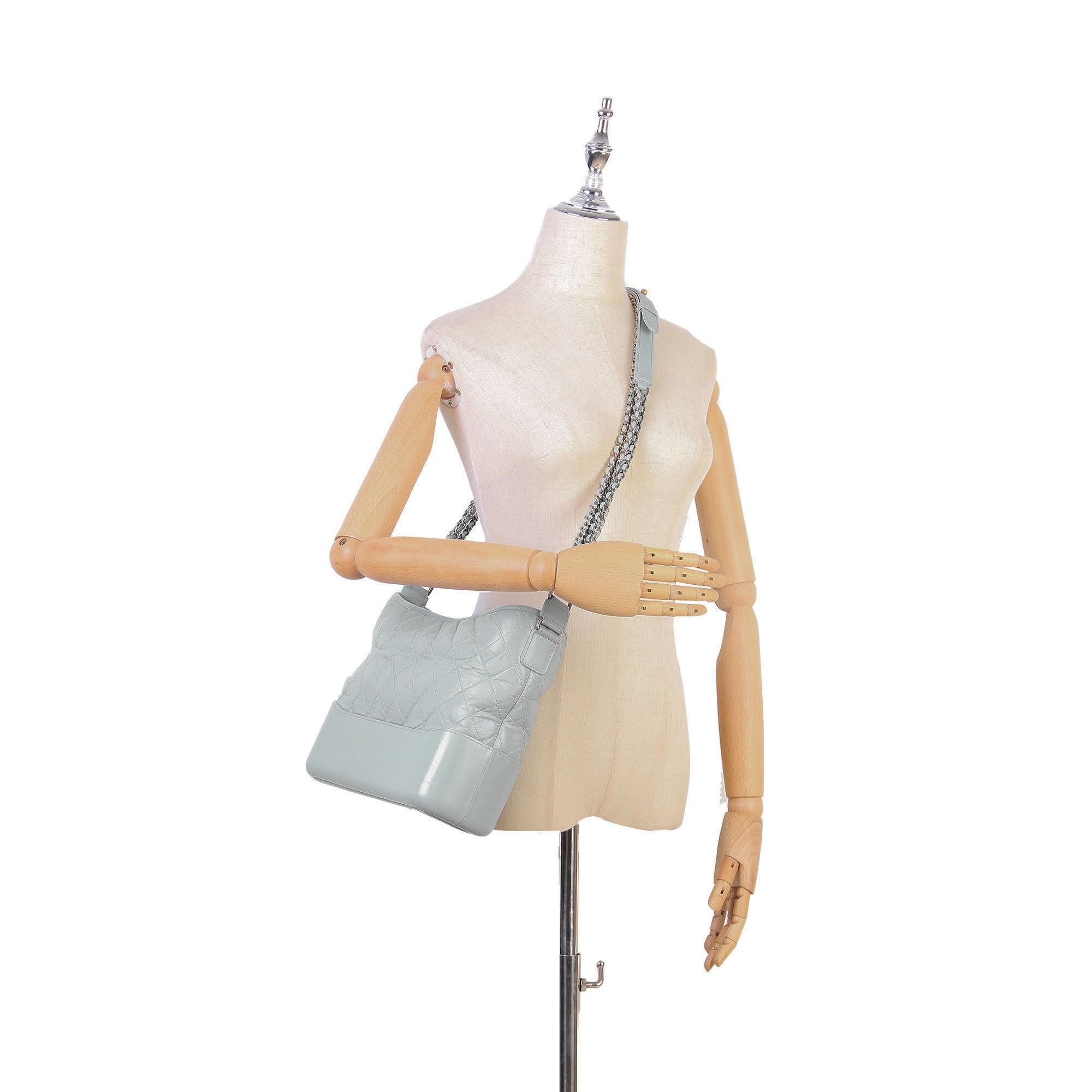 Medium Gabrielle Leather Shoulder Bag - Image 13