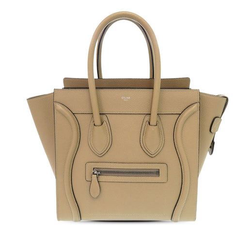 Micro Drummed Calfskin Luggage Tote - Image 1