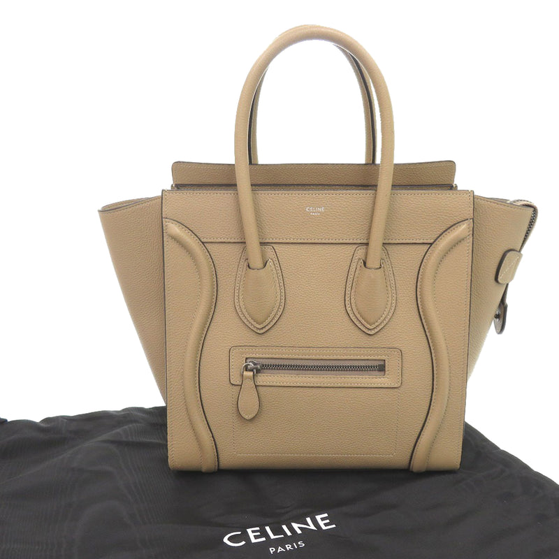 Micro Drummed Calfskin Luggage Tote - Image 15