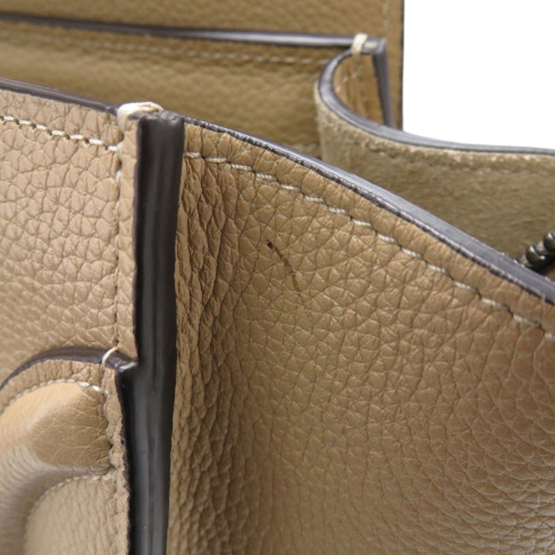 Micro Drummed Calfskin Luggage Tote - Image 9