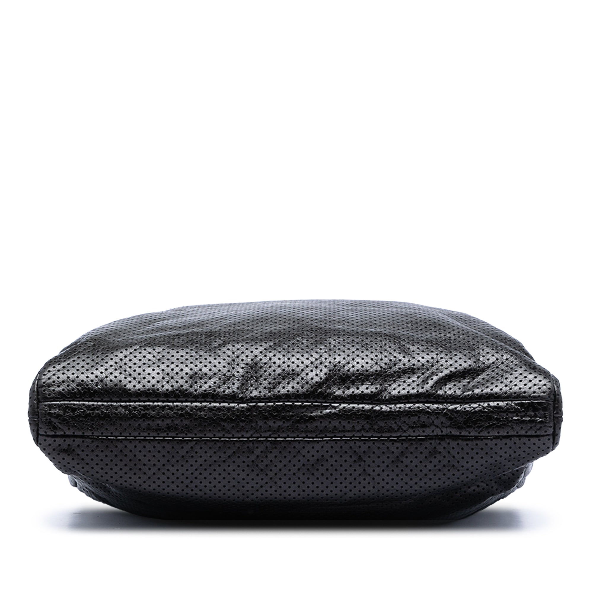 Perforated Crackled Metallic Calfskin Drill Tote - Image 3