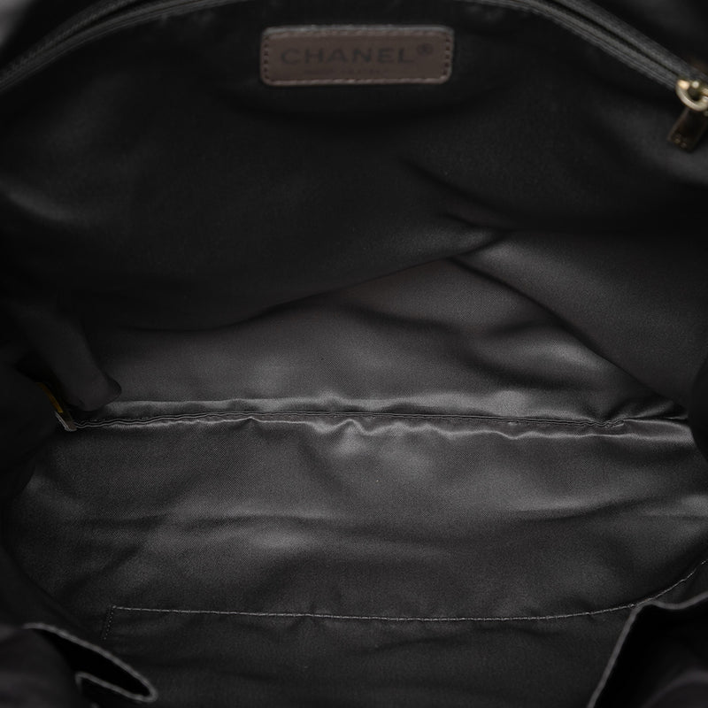 Perforated Crackled Metallic Calfskin Drill Tote - Image 4