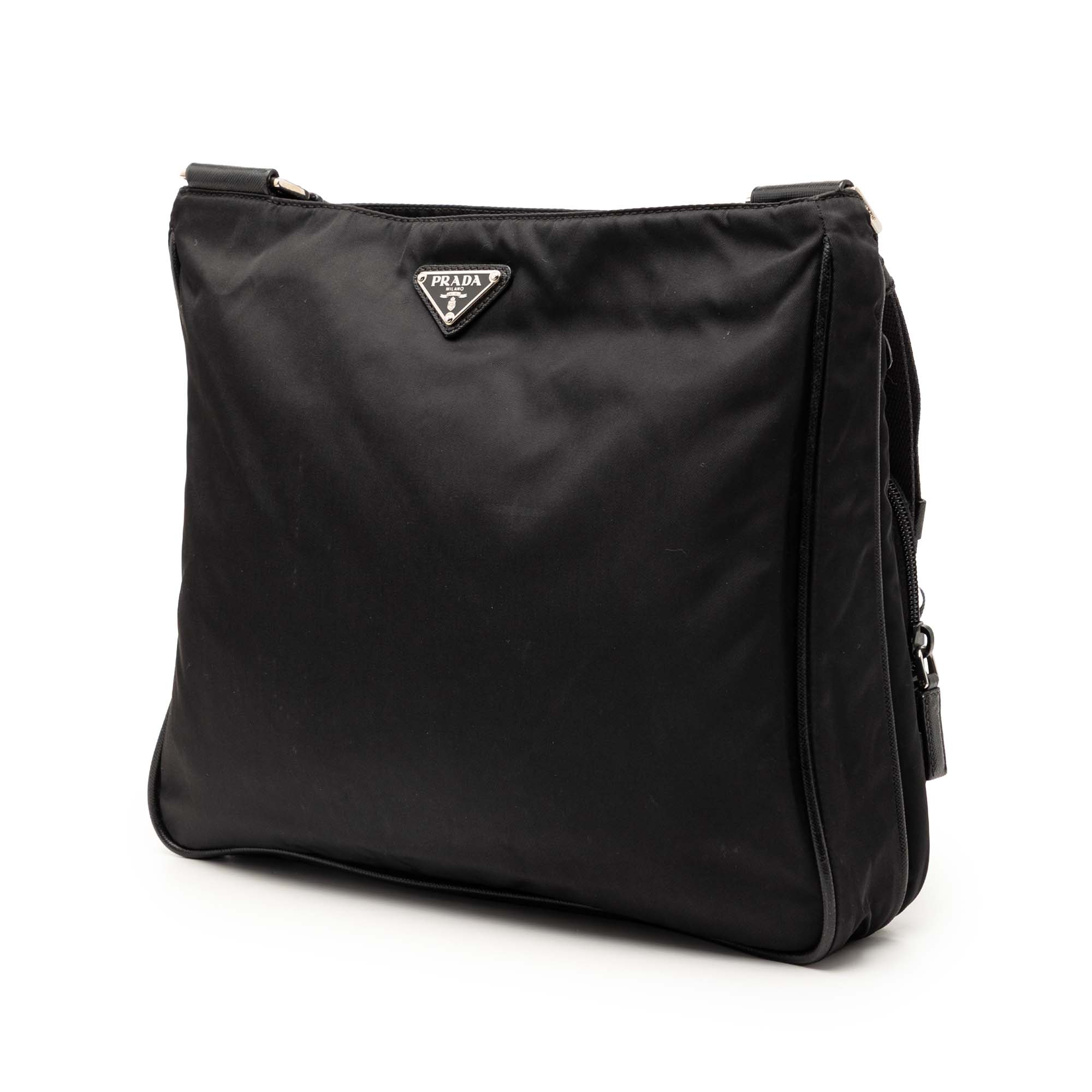 Saffiano Trimmed Tessuto Zip Top Crossbody - Image 2