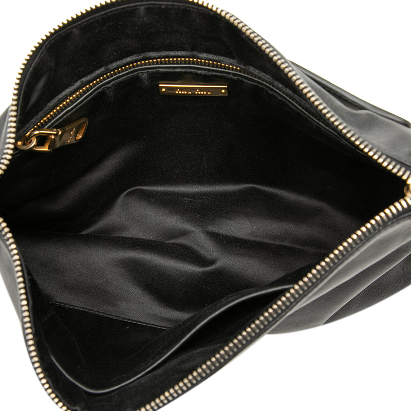 Studded Leather Zip Clutch - Image 4