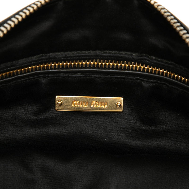 Studded Leather Zip Clutch - Image 5