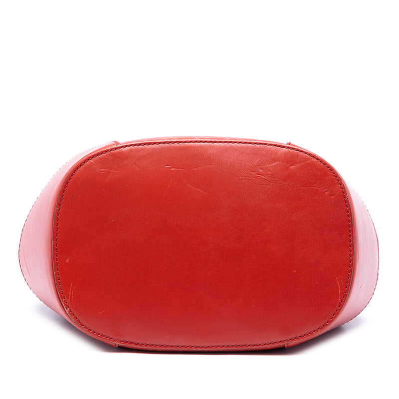 Diamante Leather Bright Bucket Bag - Image 3