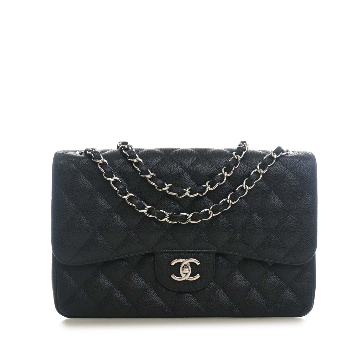 Jumbo Classic Caviar Double Flap - Image 1