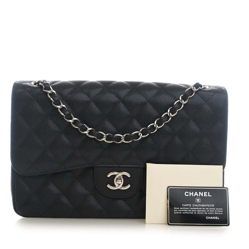 Jumbo Classic Caviar Double Flap - Image 14