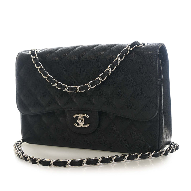 Jumbo Classic Caviar Double Flap - Image 3