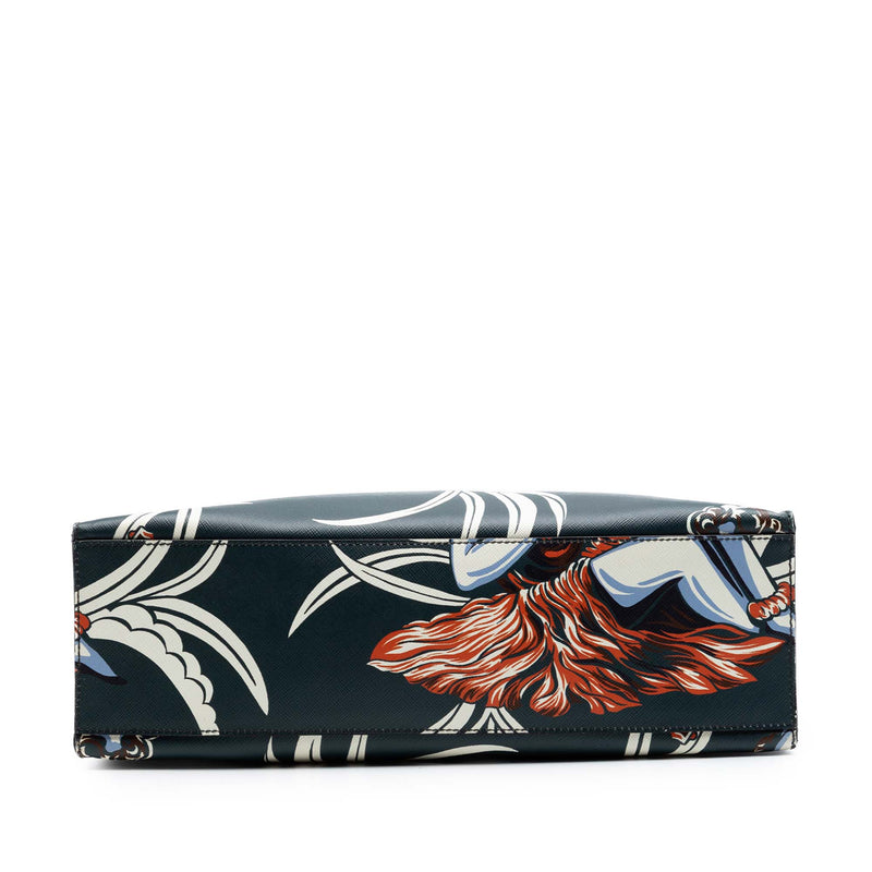 Saffiano Hawaiian Print Tote - Image 3