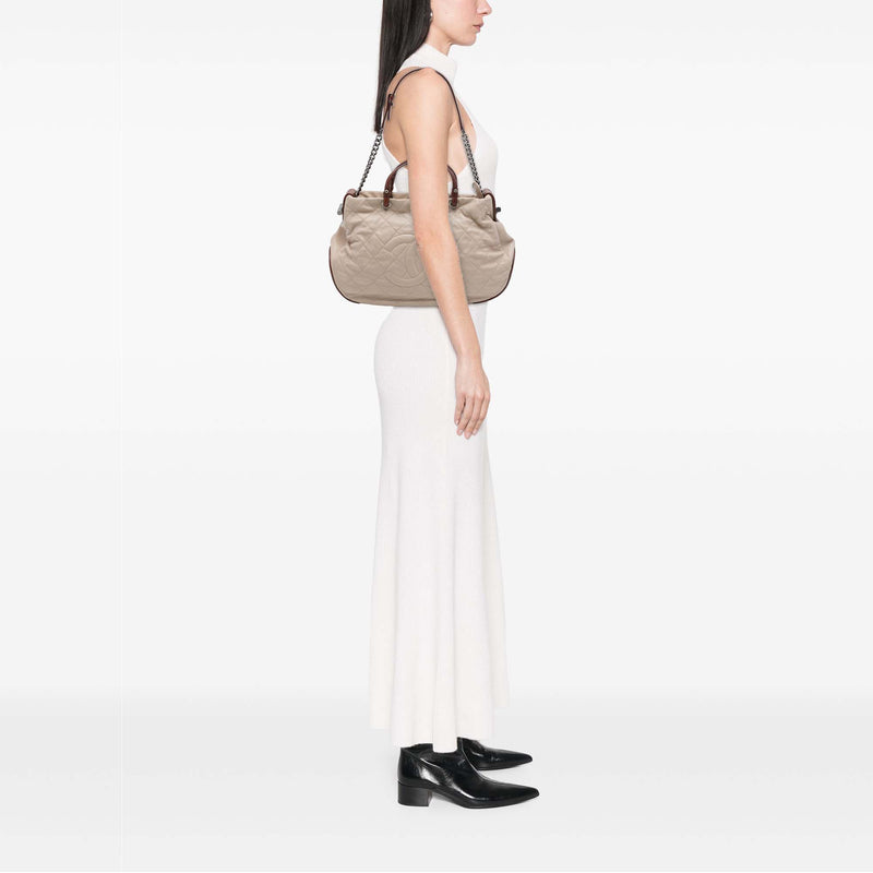 Quilted Lambskin Country Chic Satchel - Image 6
