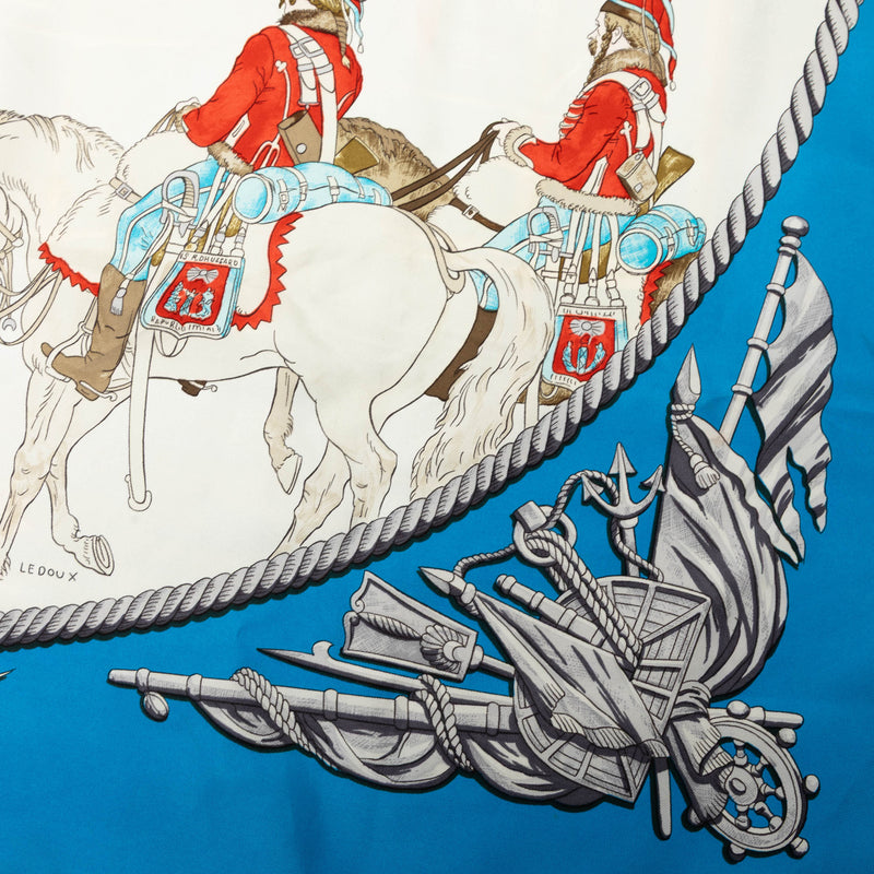 Marine et Cavalerie Silk Scarf 90 - Image 6