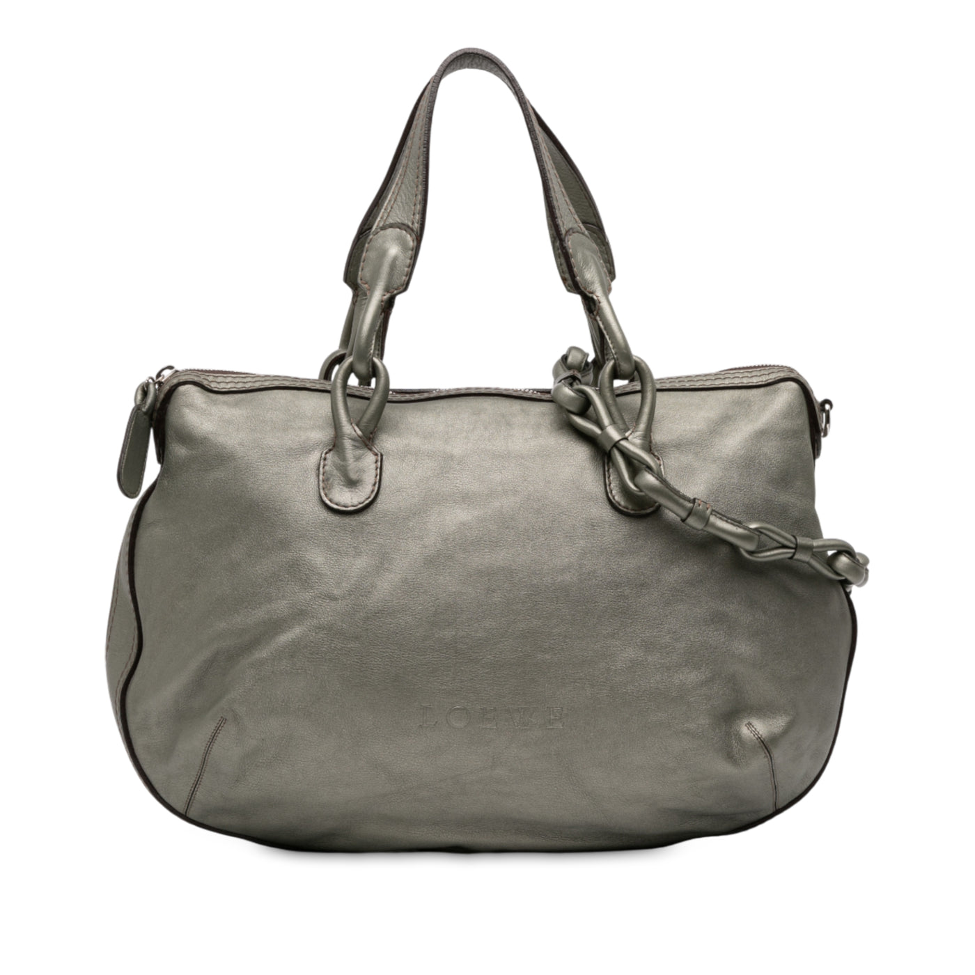 Metallic Leather Fiesta Satchel - Image 1