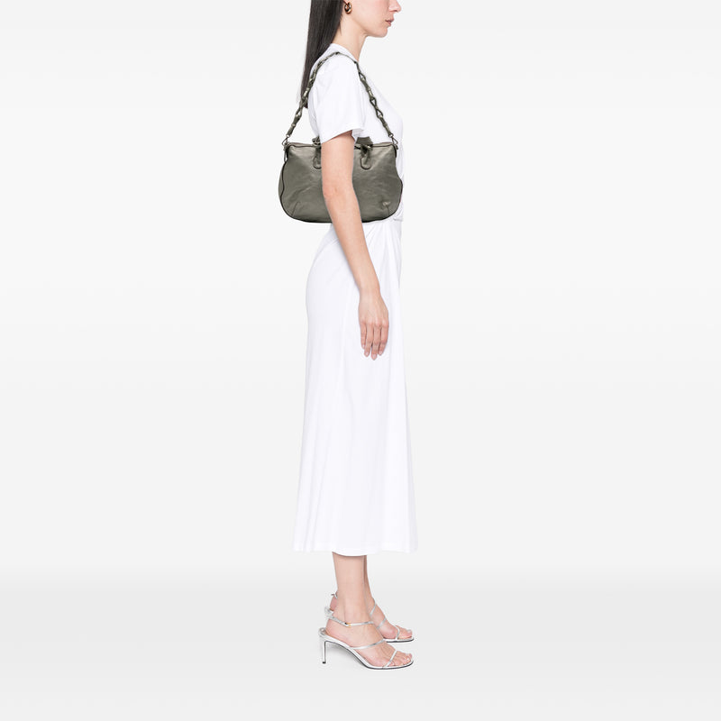 Metallic Leather Fiesta Satchel - Image 11