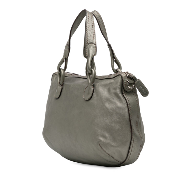 Metallic Leather Fiesta Satchel - Image 2