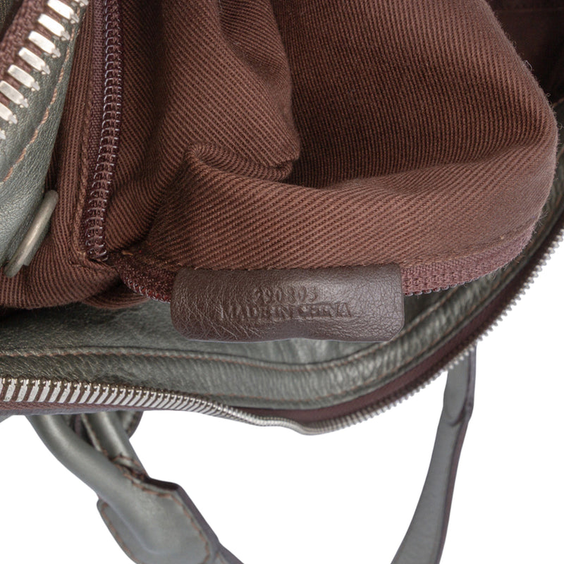 Metallic Leather Fiesta Satchel - Image 6