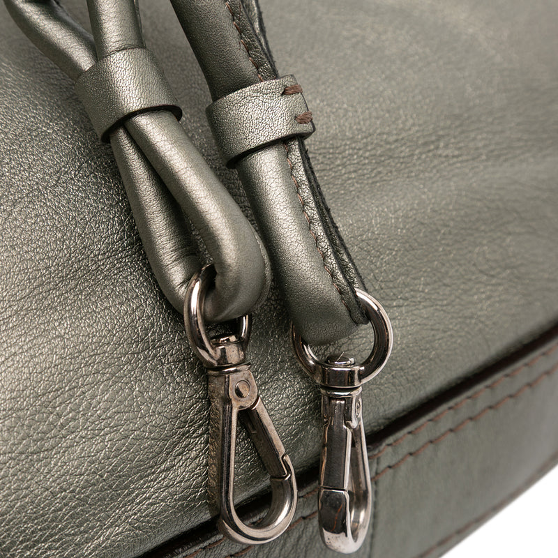 Metallic Leather Fiesta Satchel - Image 7