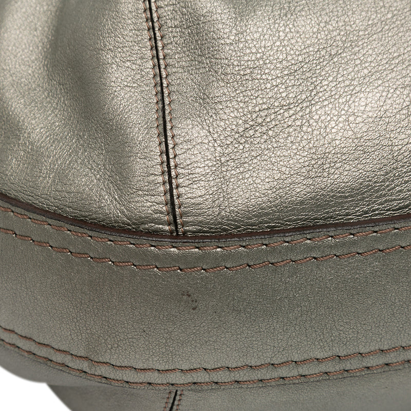 Metallic Leather Fiesta Satchel - Image 9