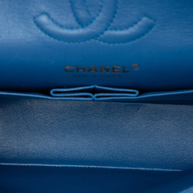 Small Classic Chevron Lambskin Double Flap - Image 4