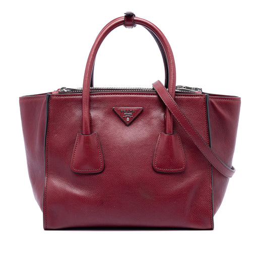 Glace Calf Twin Pocket Satchel - Image 1