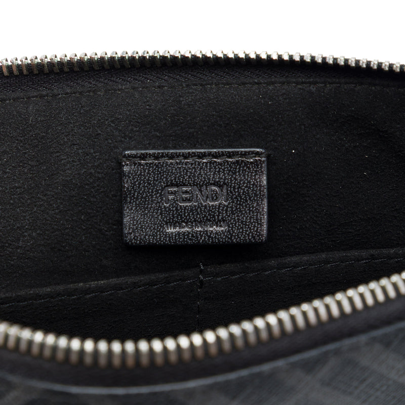 Zucca Coated Canvas FF 1974 Diagonal Logo Flat Pouch - Image 5