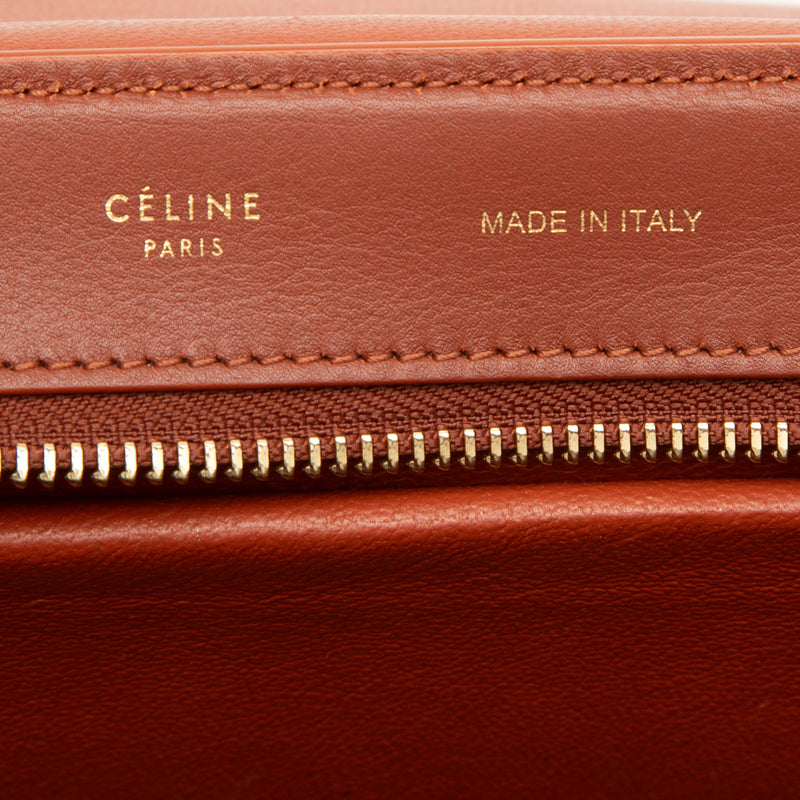 Medium Tricolor Leather Trapeze Satchel - Image 5