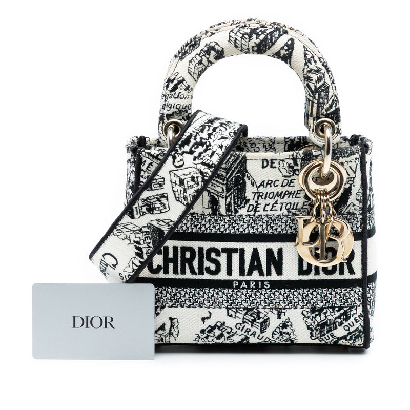 Mini Embroidered Canvas Plan de Paris Lady D Lite - Image 8