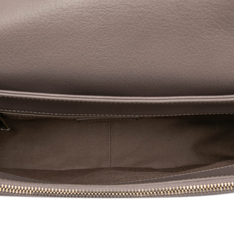 Medium Shiny Calfskin and Quilted Goatskin Coco Curve Flap - Image 4