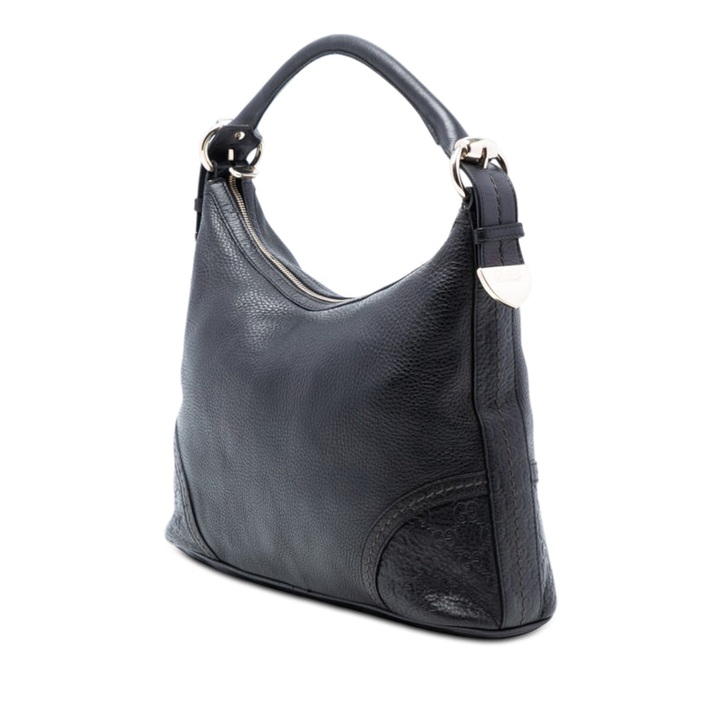 Medium Pebbled Calfskin Guccissima Trim Signoria Shoulder Bag - Image 2