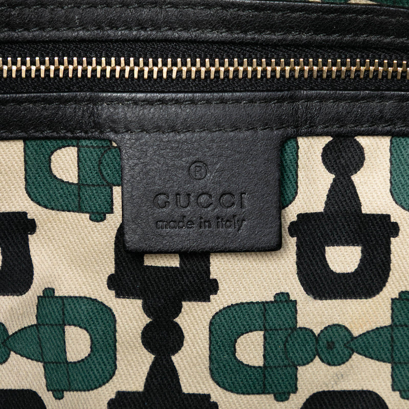Medium Pebbled Calfskin Guccissima Trim Signoria Shoulder Bag - Image 6