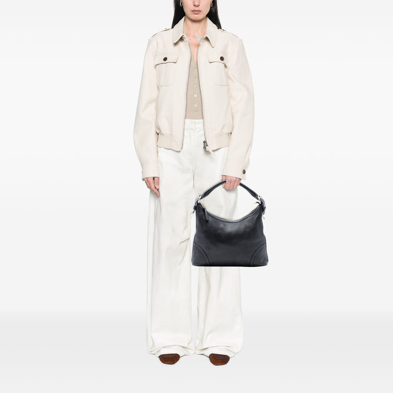 Medium Pebbled Calfskin Guccissima Trim Signoria Shoulder Bag - Image 7