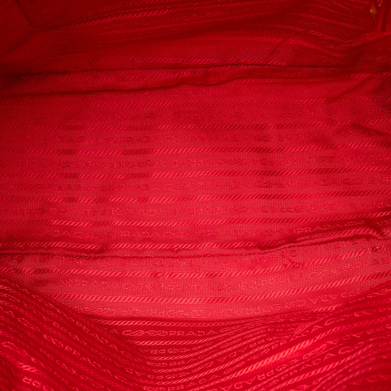 Saffiano Trimmed Tessuto Zip Top Convertible Tote - Image 4