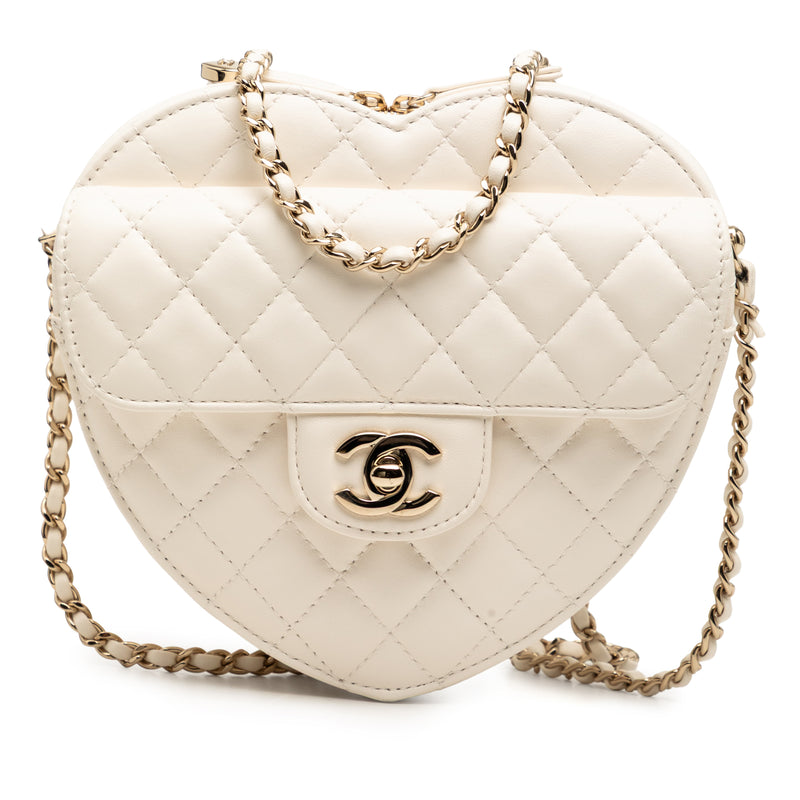 Lambskin CC in Love Heart Crossbody