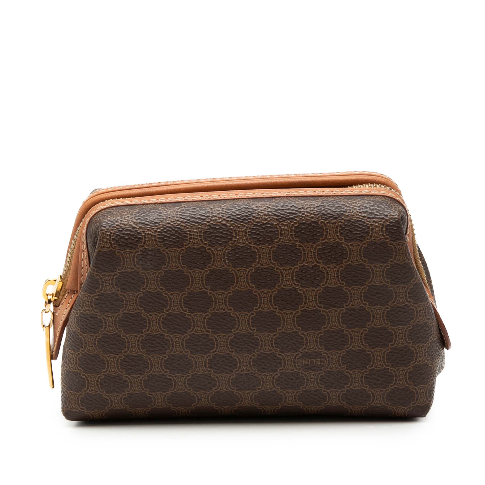 Macadam Coated Canvas Pouch - Image 1