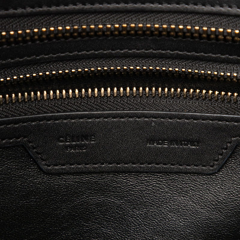 Micro Tricolor Leather Luggage Tote - Image 5