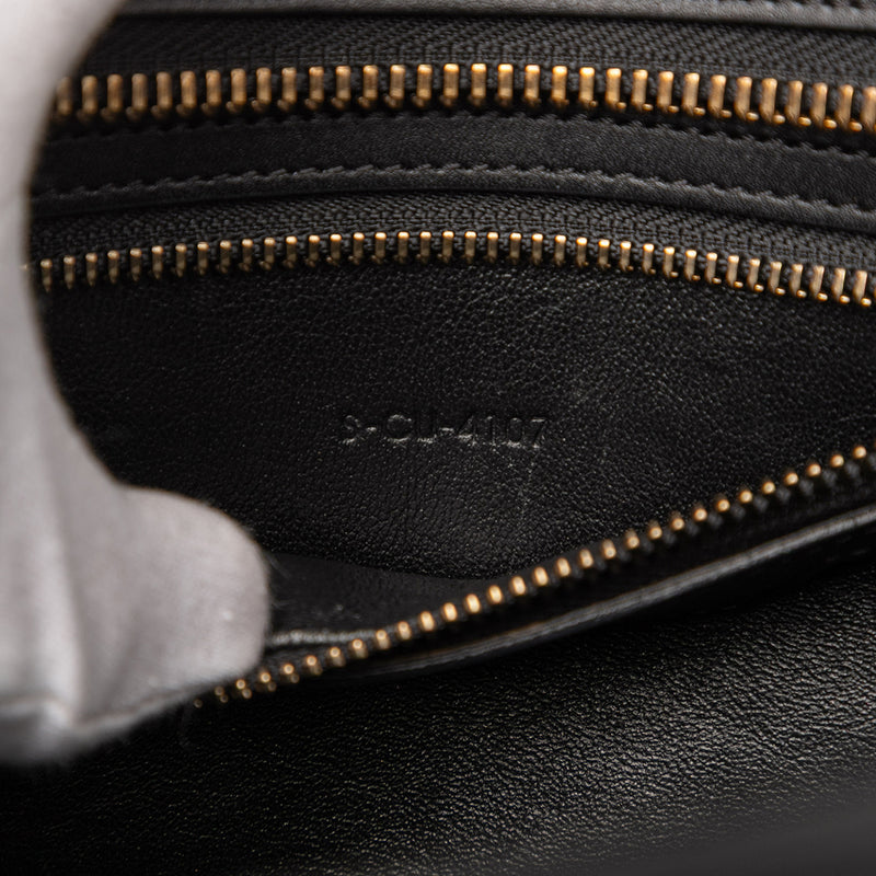 Micro Tricolor Leather Luggage Tote - Image 6