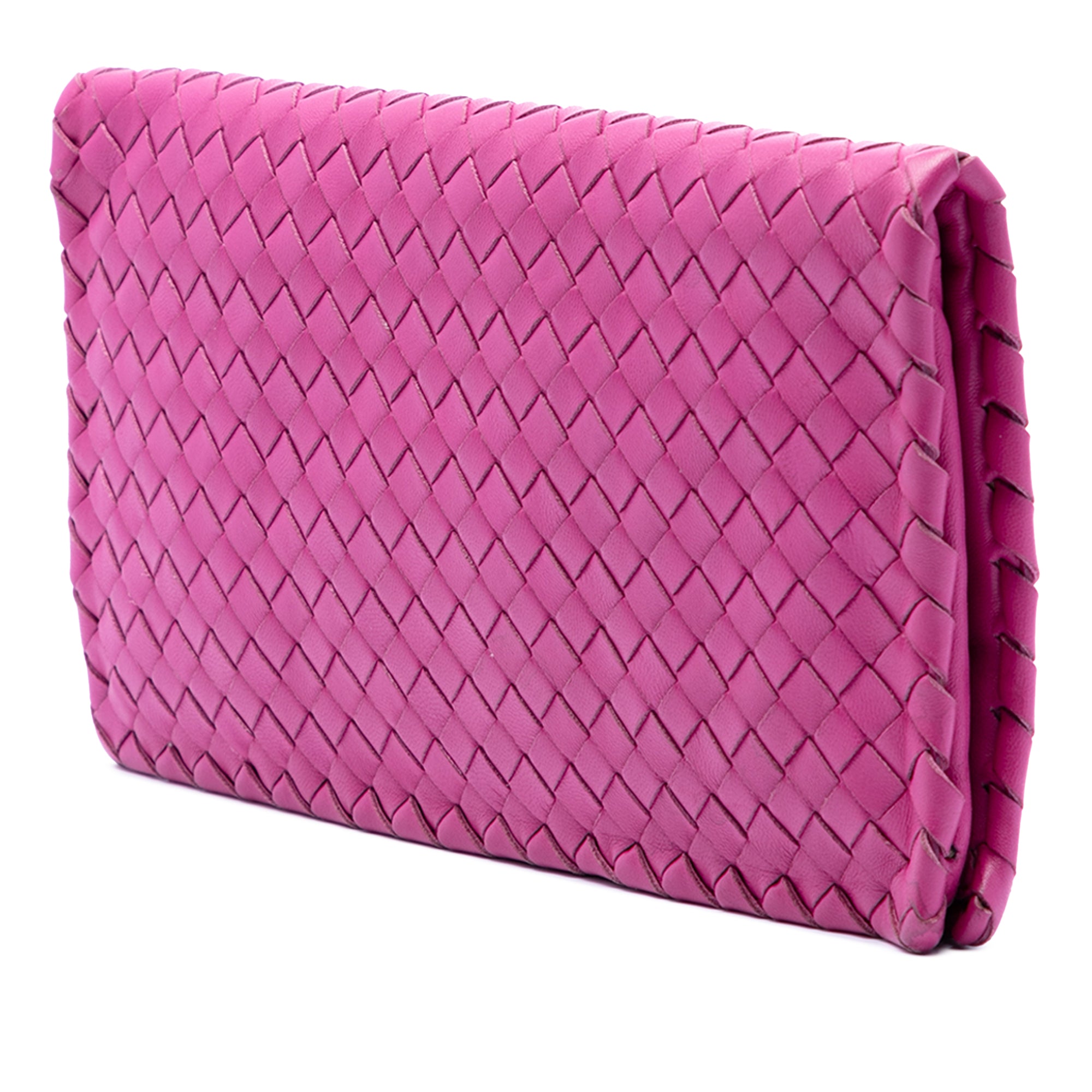 Nappa Intrecciato Turn Lock Clutch - Image 2