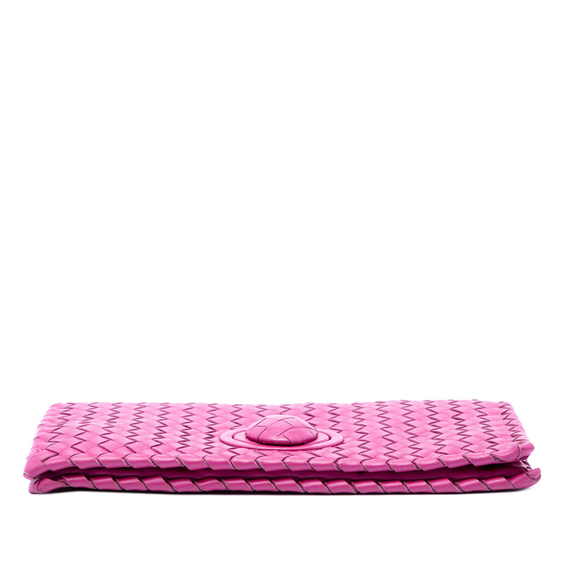 Nappa Intrecciato Turn Lock Clutch - Image 3