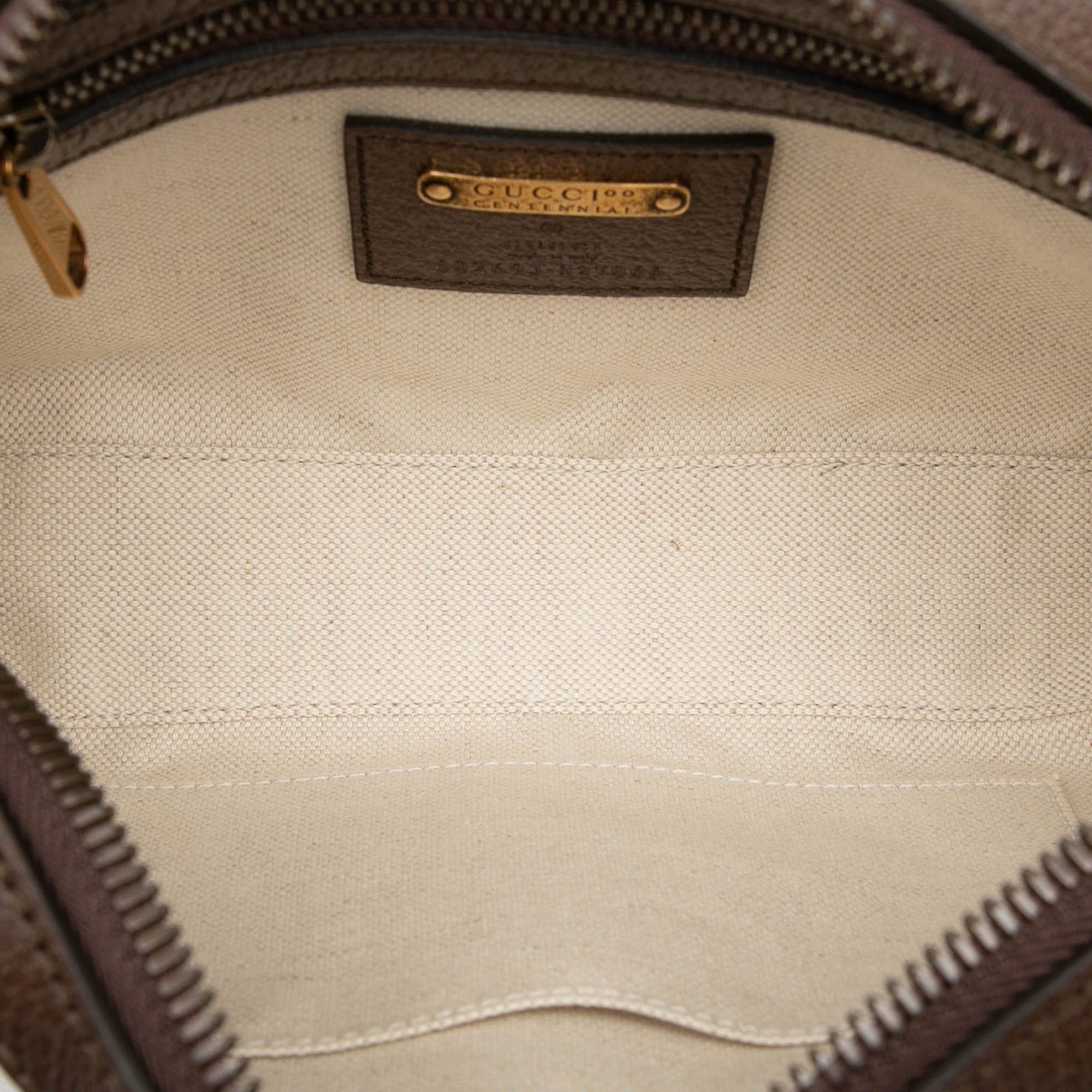100th Anniversary Textured Dollar Calfskin Logo Belt Bag - Image 4