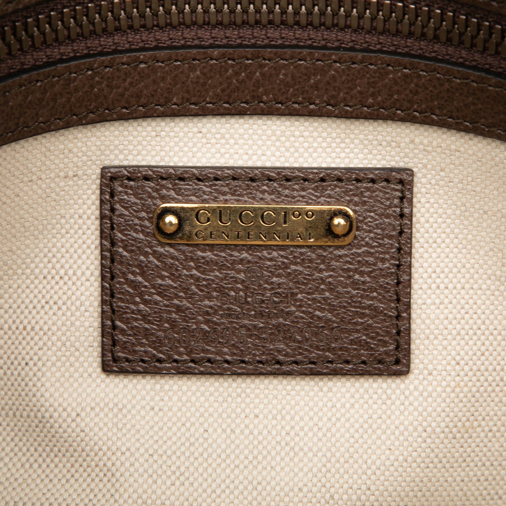 100th Anniversary Textured Dollar Calfskin Logo Belt Bag - Image 5