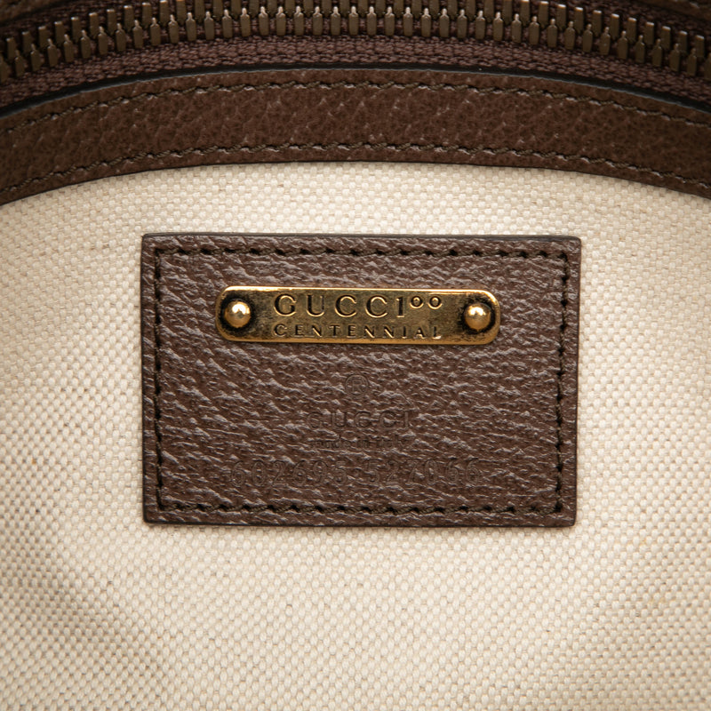 100th Anniversary Textured Dollar Calfskin Logo Belt Bag - Image 5