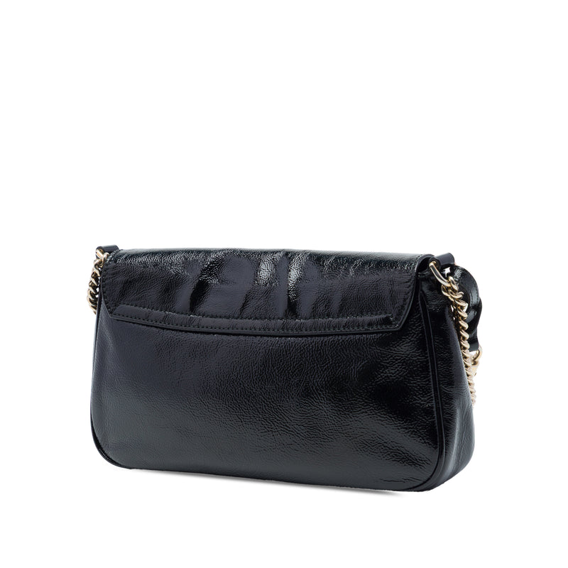 Medium Patent Soho Chain Flap Crossbody - Image 2