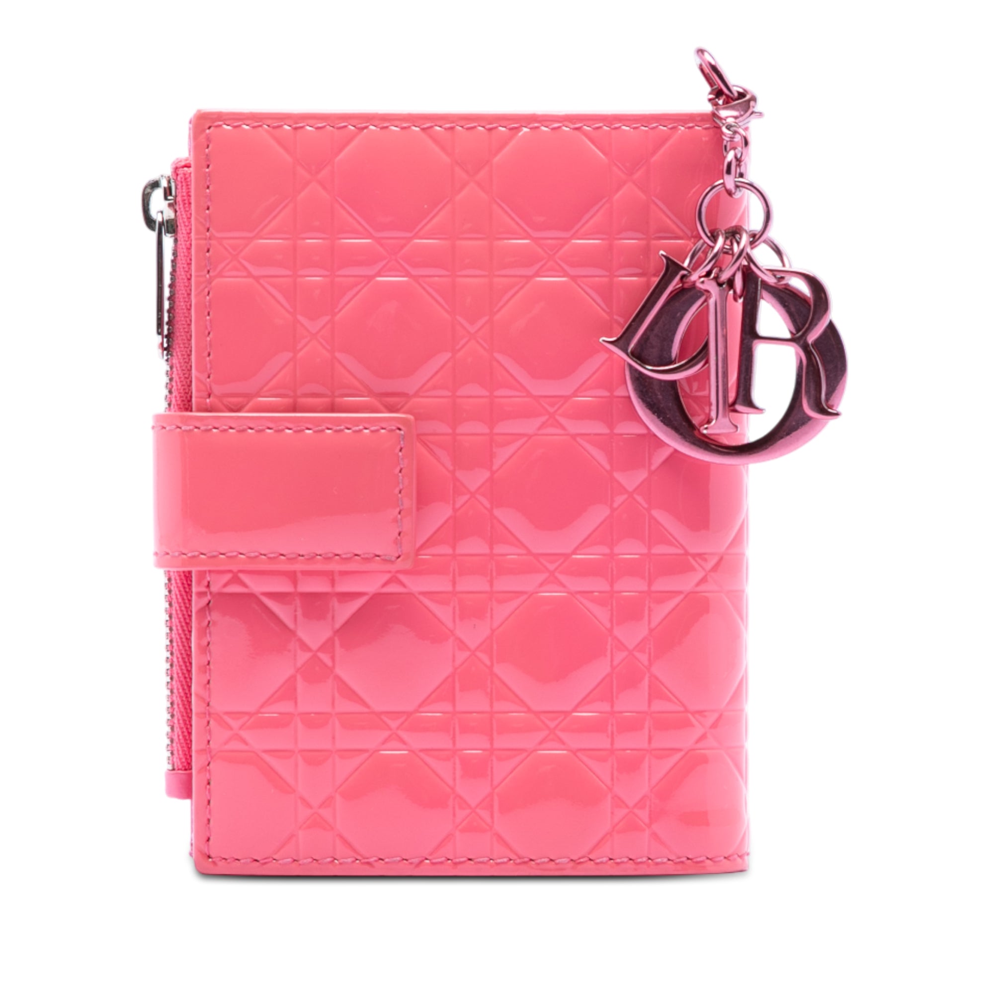 Patent Cannage Lady Dior French Wallet - Image 1