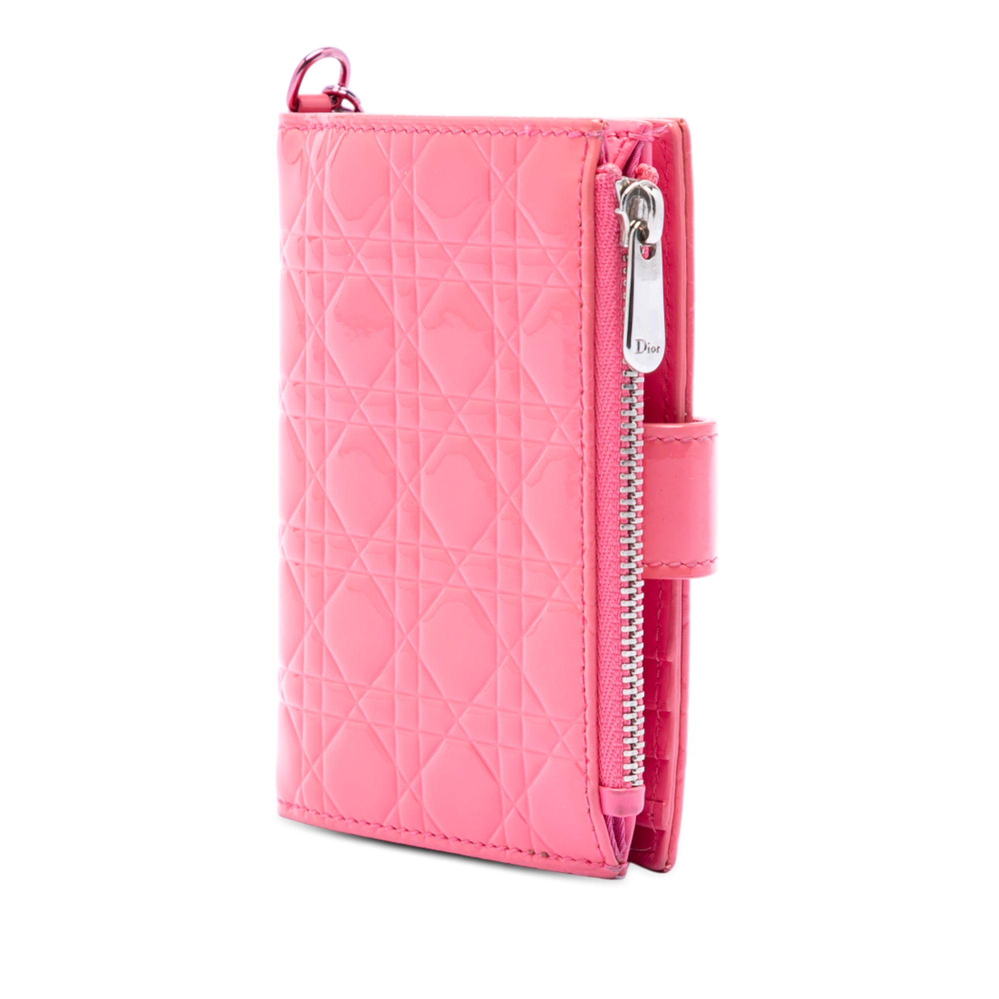 Patent Cannage Lady Dior French Wallet - Image 2