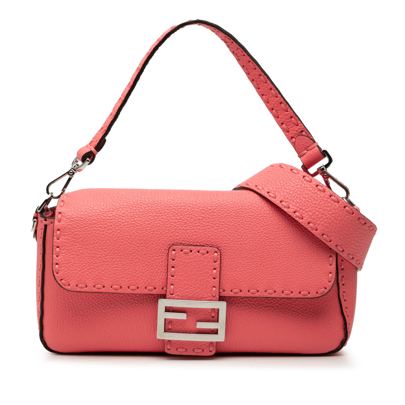 Leather Selleria Baguette Satchel - Image 1