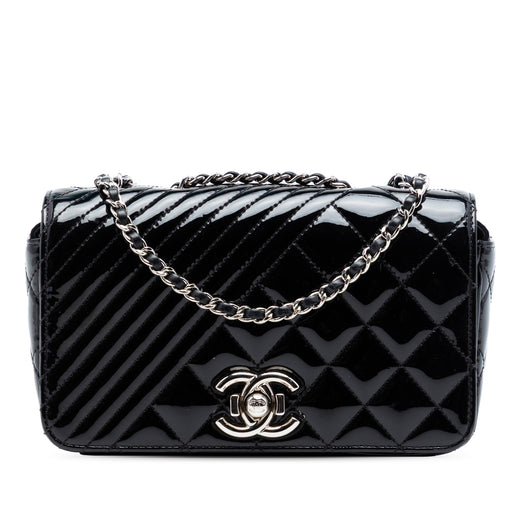 Small Quilted Patent Coco Boy Flap - Image 1