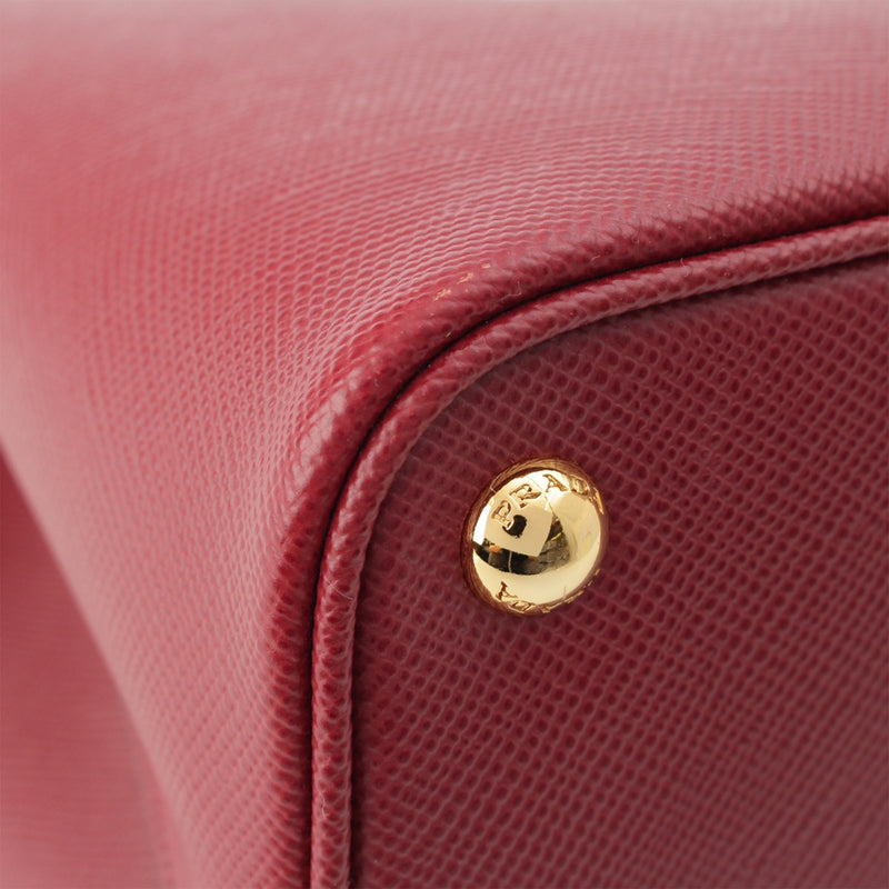 Medium Saffiano Cuir Double Satchel - Image 10