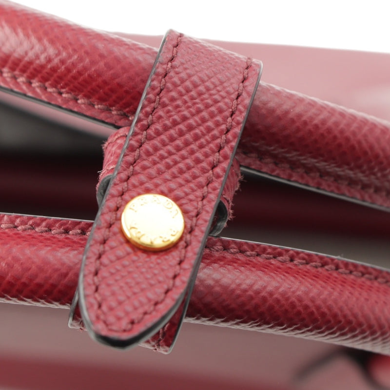Medium Saffiano Cuir Double Satchel - Image 11