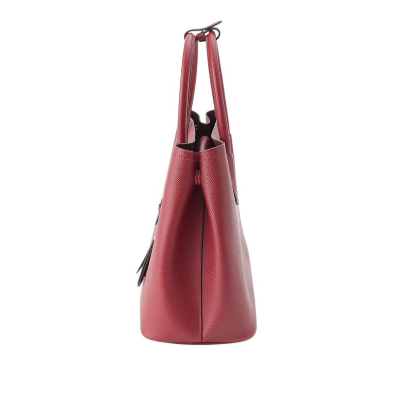 Medium Saffiano Cuir Double Satchel - Image 3