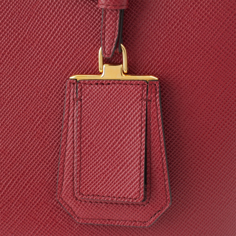 Medium Saffiano Cuir Double Satchel - Image 9